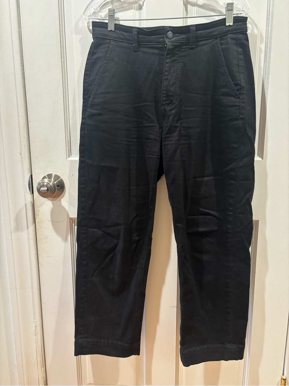 Everlane Straight-leg Crop Pant, Black
